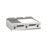 Fry-top electric dublu, platou mixt cromat, de banc, Linia 900, Silko